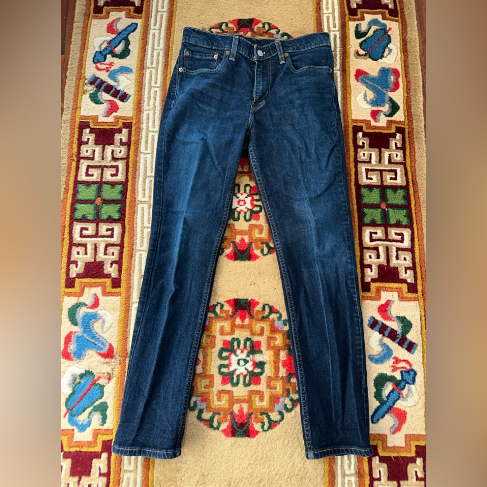 Levi's 511 Classic Denim Blue Jean Indigo Straight Cut